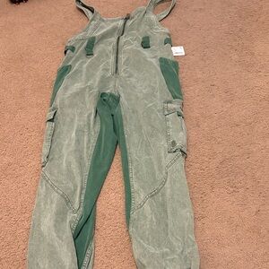 Green Overalls with Pockets